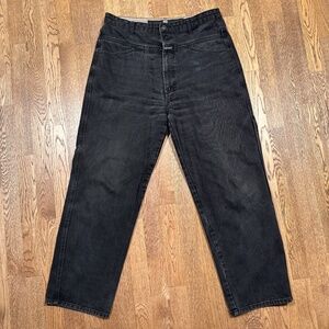 Vintage Y2K Marithe Francois Girbaud Black Straight Leg Denim Jeans Mens 36